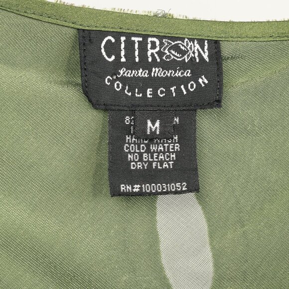 Citron Santa Monica Green Floral-Burnout Velvet Maxi Dress - Picture 7 of 9